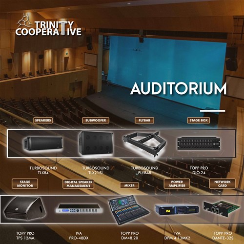 pa-sound-system-for-auditorium-in-education-institution-turbosound-tlx84-tlx215l-iva-dpm-413mk2-pro48dx-topp-pro-tps-12ma-dm4820-dio24